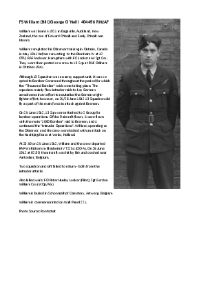 A preview of a PDF biography for O'Neill, William George